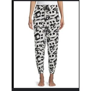 Nightmare Before Christmas Jack Pumpkin Women's Velour Sleep Jogger Size…